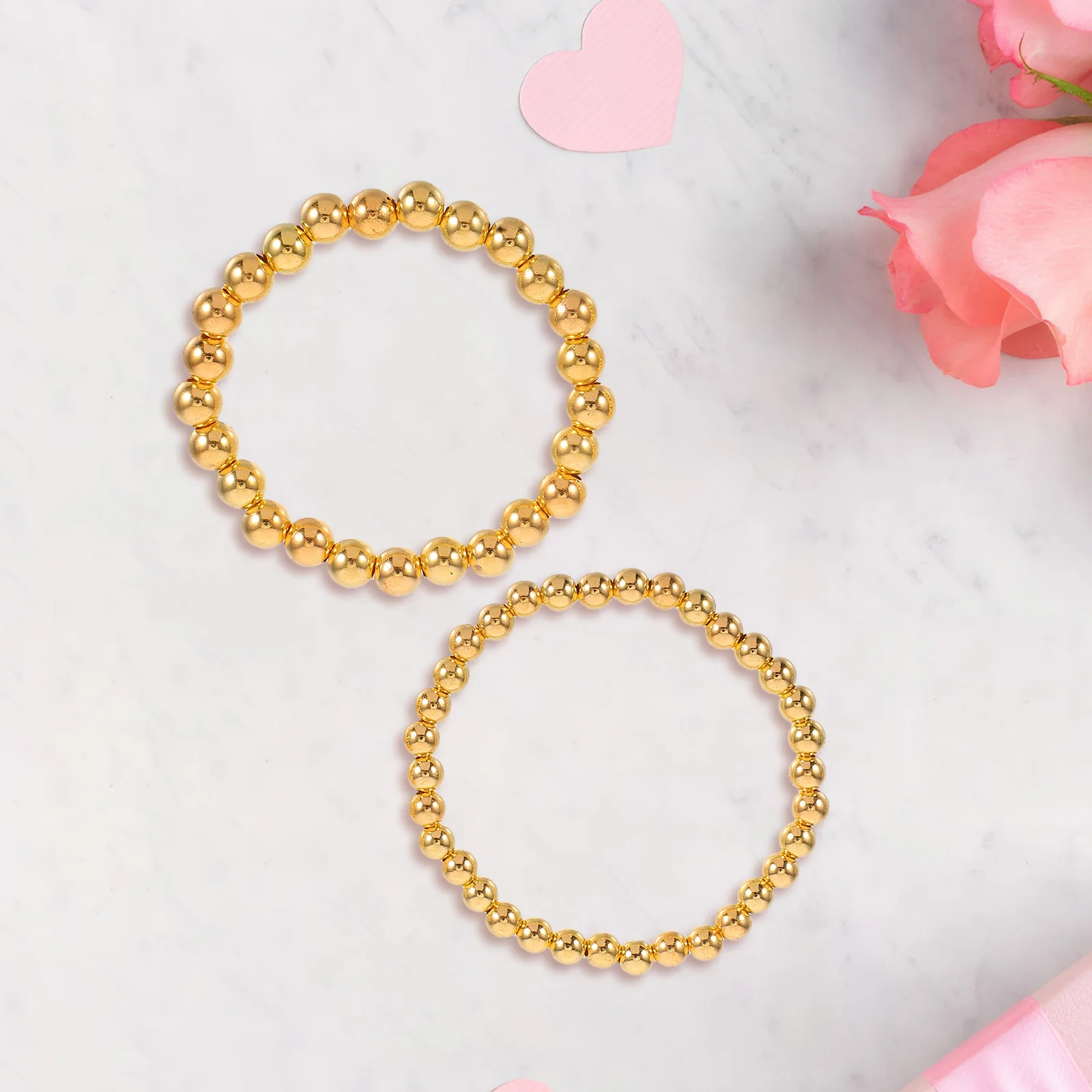 

5pcs Boho Bracelet Set For Women Alloy Simulated Pearl Stackable Bracelets Trendy Beach Party Jewelry Gift Chunky Bangle Pack