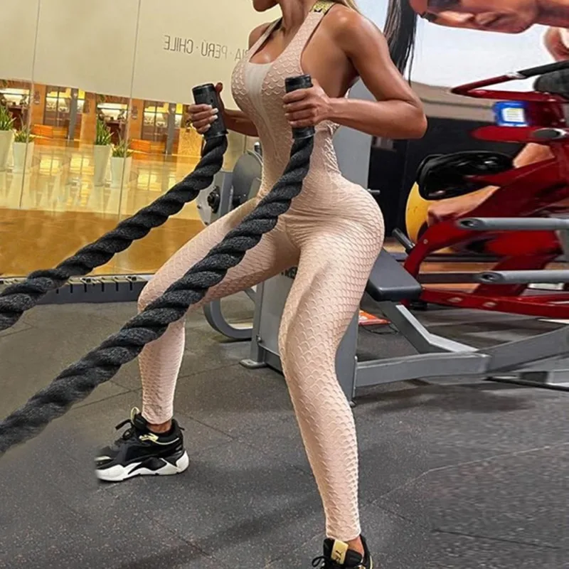 Mesh Split-Joint Backless Cross Straps Jumpsuits Women's clothes jumpsuits for woman Female Long jumpsuits sporty woman