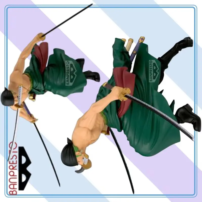 

【100% оригинал】BANDAI BANPRESTO One Piece Roronoa Zoro Grandista- II Коллекция Серия Модель Персонажа из мультфильма Подарки Игрушки Модель