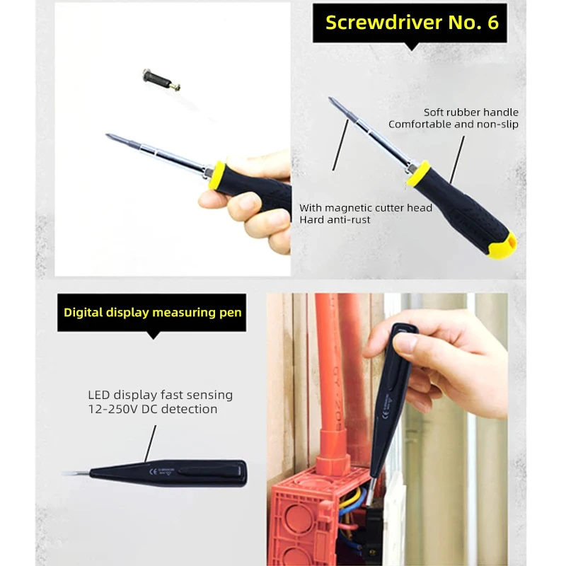 Stanley 15-Piece Multifunctional Tool Set Wrench Screwdriver Repair Auto Repair Set view 4