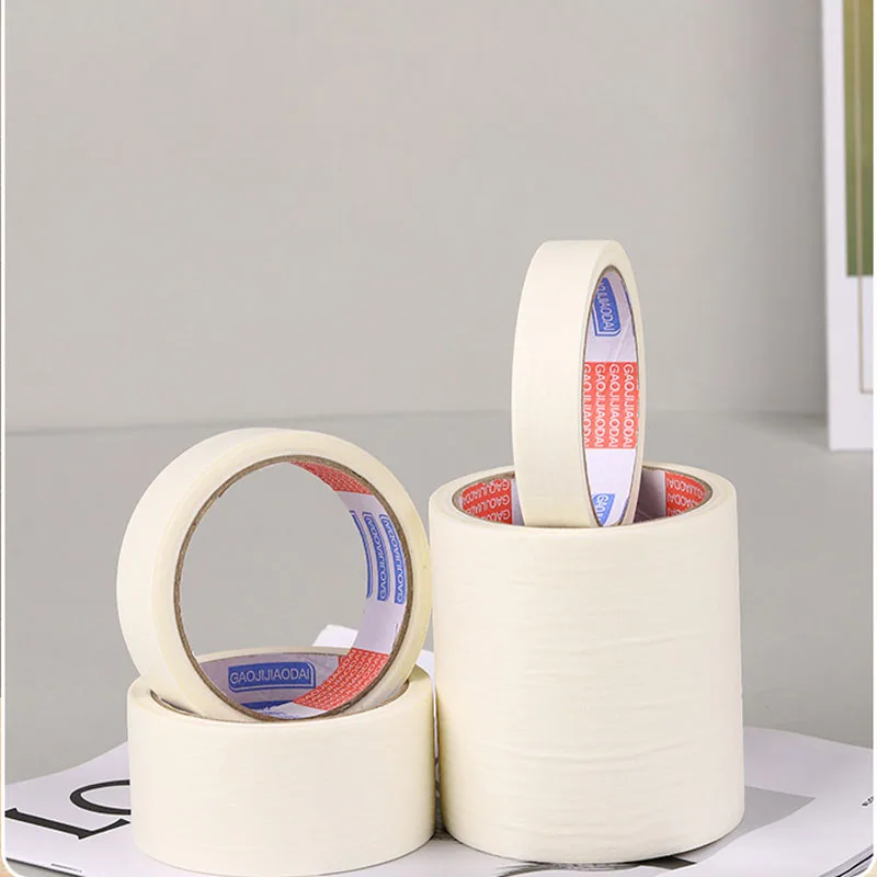 12M /1PcsMasking Tape White Writable Sealing Self Adhesive Tape Waterproof for Art Painting Sketch Car DIY Paper School Supplies