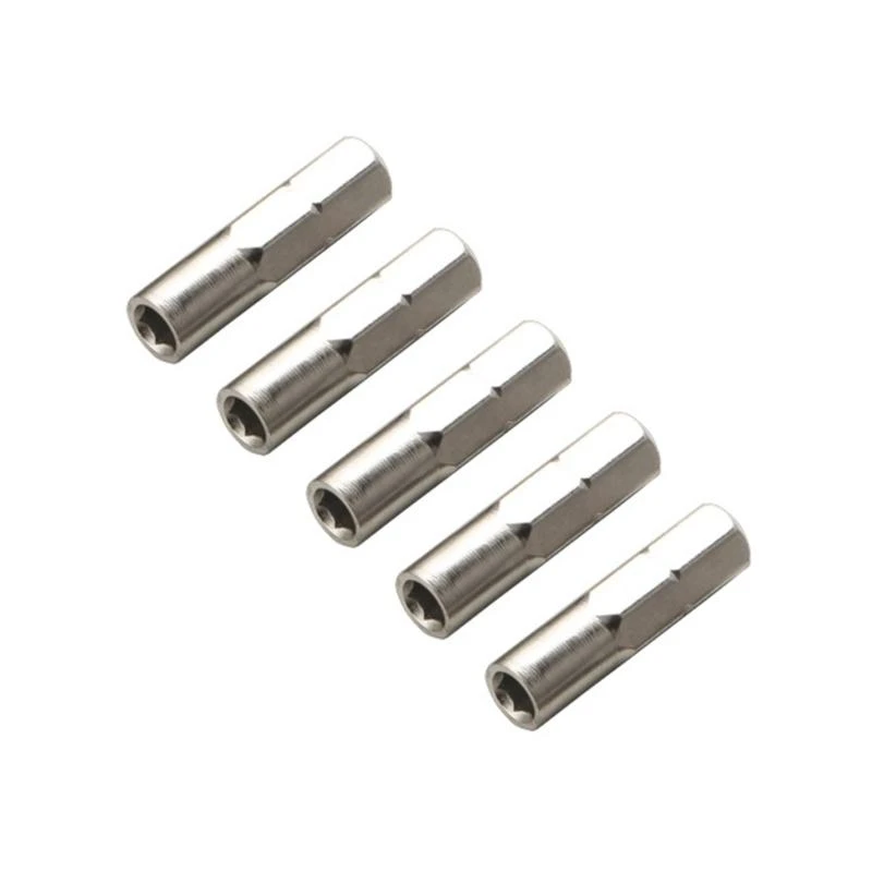 

652F Hexagonal Socket Shank Bit Adapter 5Pack 1/4inch to 4mm for Precision Bit and Screwdriver Conversion