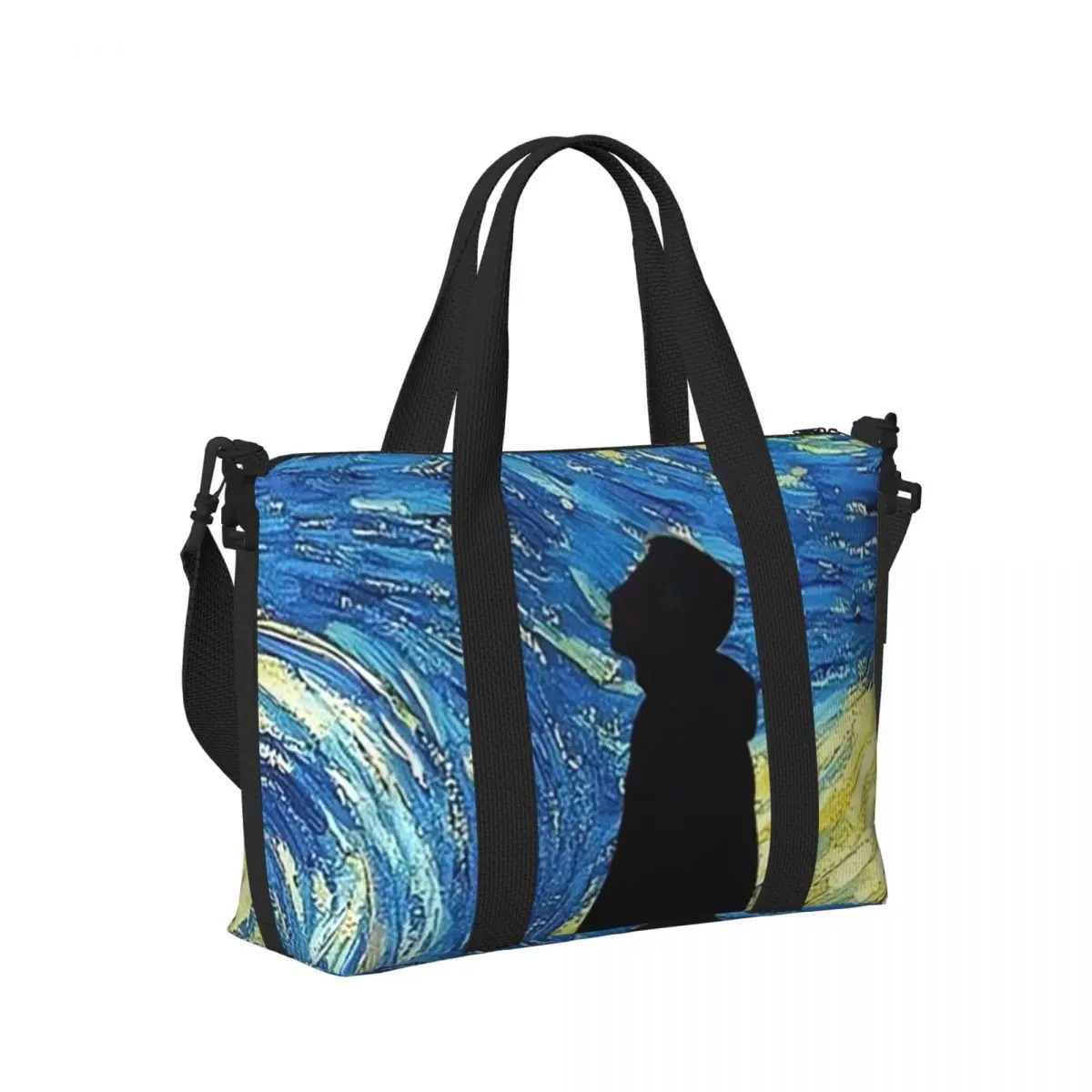 

Vincent Van Gogh Starry Night Star Famous Oil Painting Beach Travel Bag Tote Bags for Gym Women Shopping Duffle Shoulder Bag