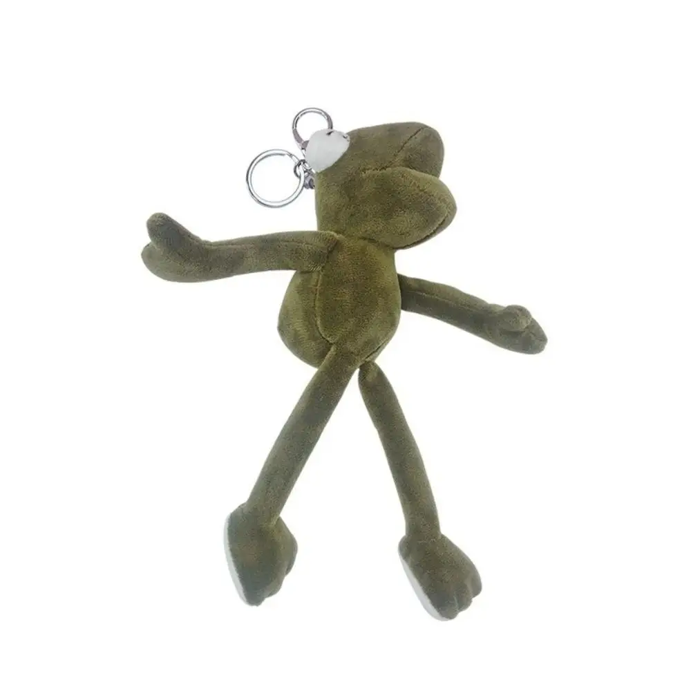 Long Legged Frog Backpack Pendant Soft Stuffed Funny Cartoon Plush Backpack Hanging Creative Design Ugly Cute Doll Keychain