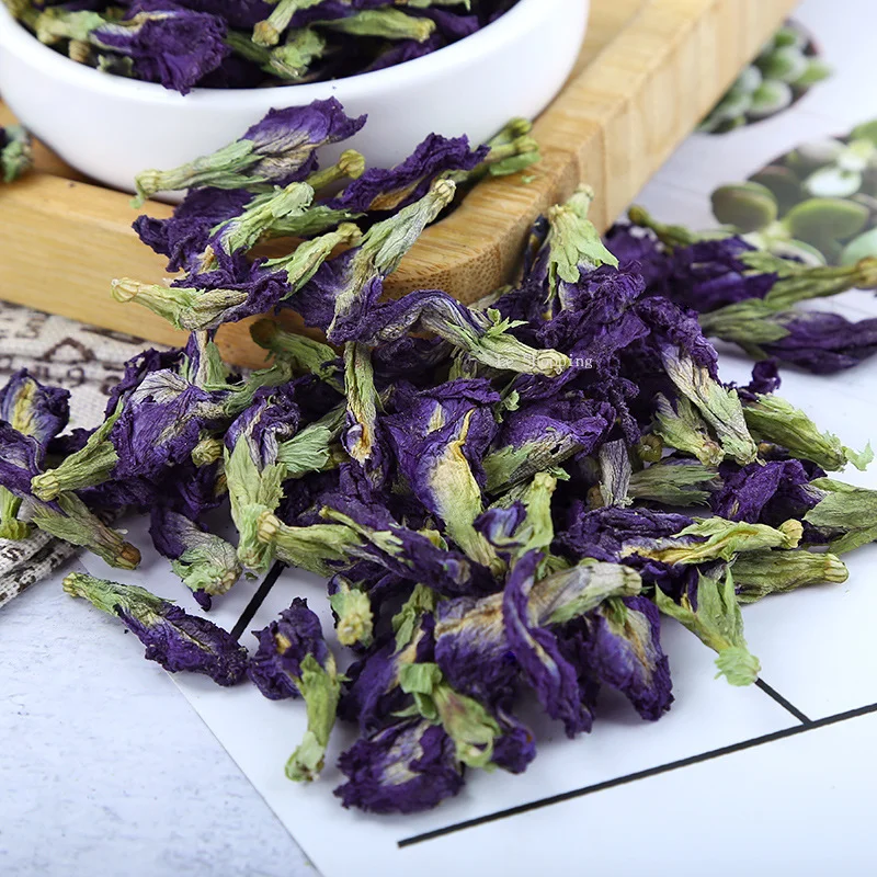 Natural Blue Butterfly Dried Flower Blue Butterfly Bean Flower DIY Homemade Crafts Aromatherapy Candle Decorative Materials