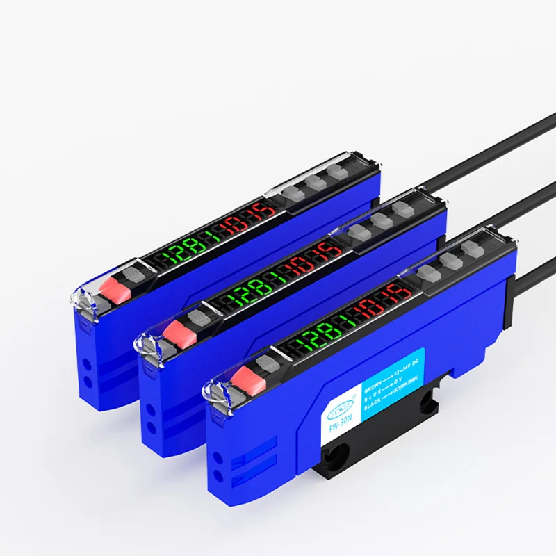 FW-30N M3 M4 M6 Dual Digital Display Fiber Optic Verstärker Glasfaserkabel Glasfasersensor Verpackung Gitter Automatisierung