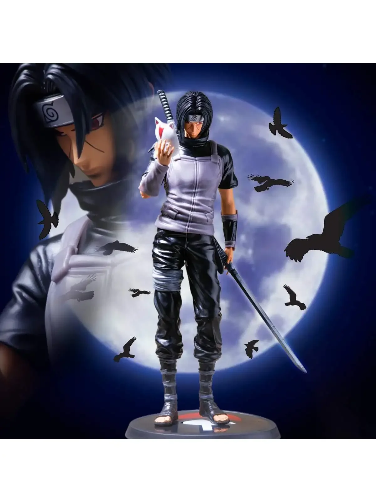 Escultura em miniatura de NARUTO e ITACHI, artigos de coleção de anime, figuras, artigos de decoração para a casa, pequenos presentes, presentes de Natal.