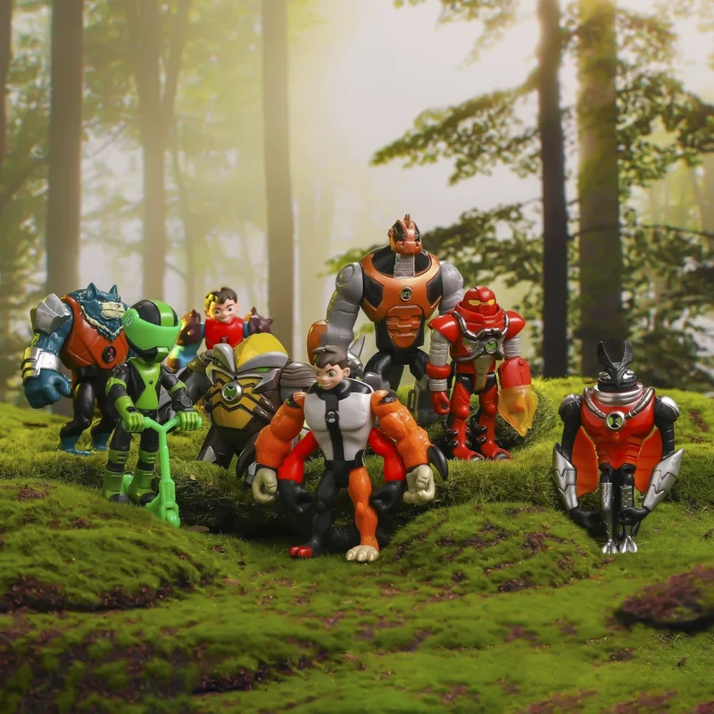 

Фигурки героев из коллекции Ben 10, Wildmutt Grey Matter XLR8 Humongousaur Rath, модель игрушки для детей, подарочный орнамент