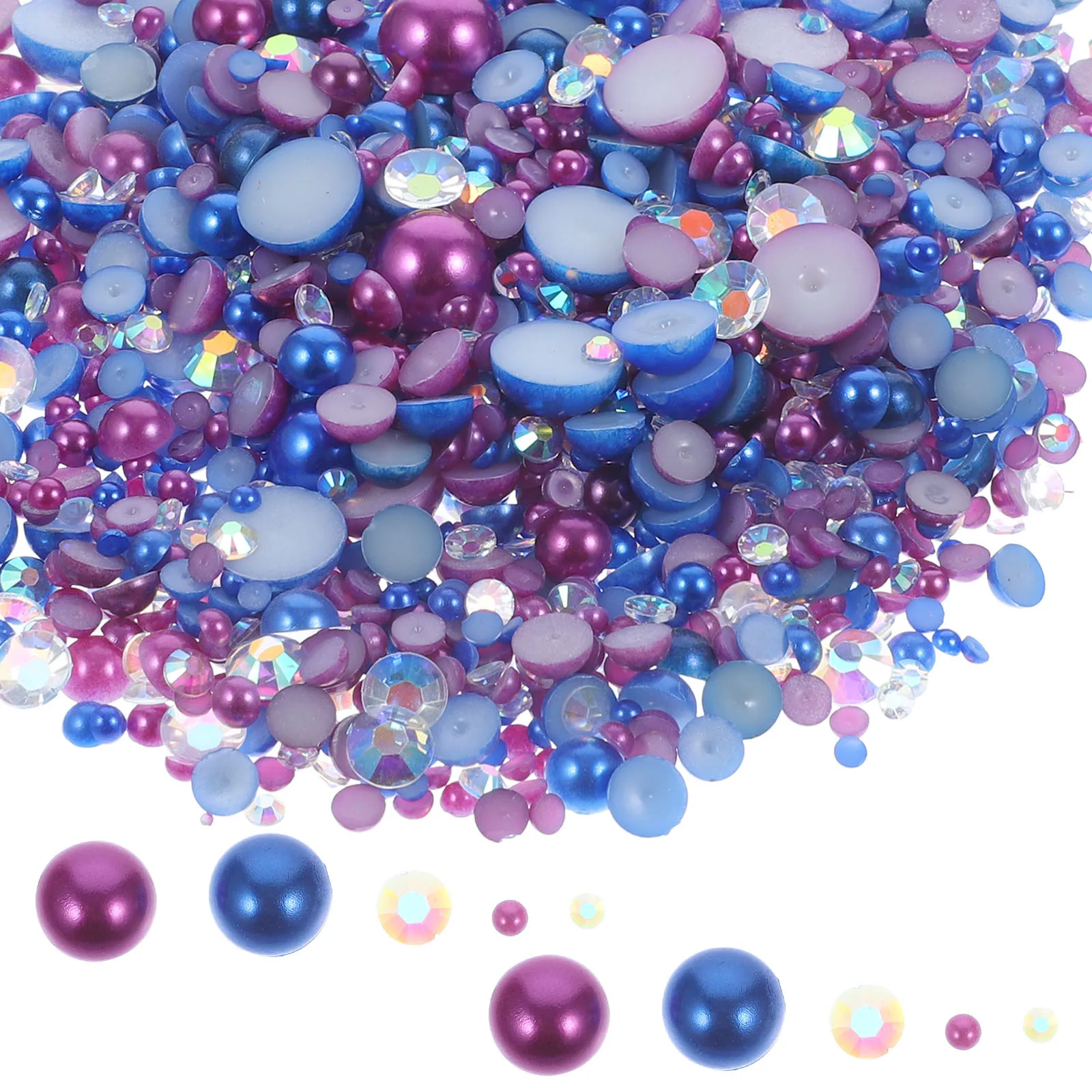 

6 Bags Manicure DIY Resin Decors Dazzling Colorful Unique Nail Adornment Household Professional Projects Nail Adornment