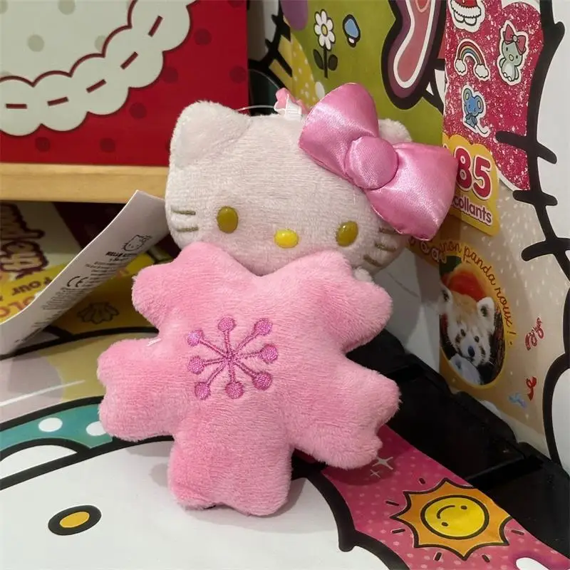 1/2 PCS Cute Anime Sakura Kitty Plush Doll Stuffed Toy Keychain Bag Pendant KT Backpack Hanging Ornament Girly Gift