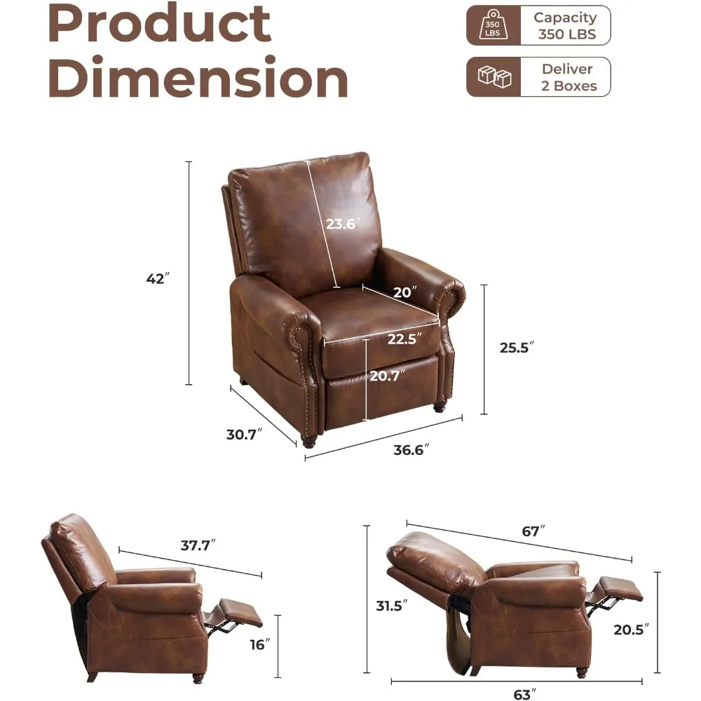 كرسي كرسي تمرين الضغط مع التدليك والحرارة، كرسي كرسي جلدي مسامي مع مسند ظهر محشو، كرسي مع برشام