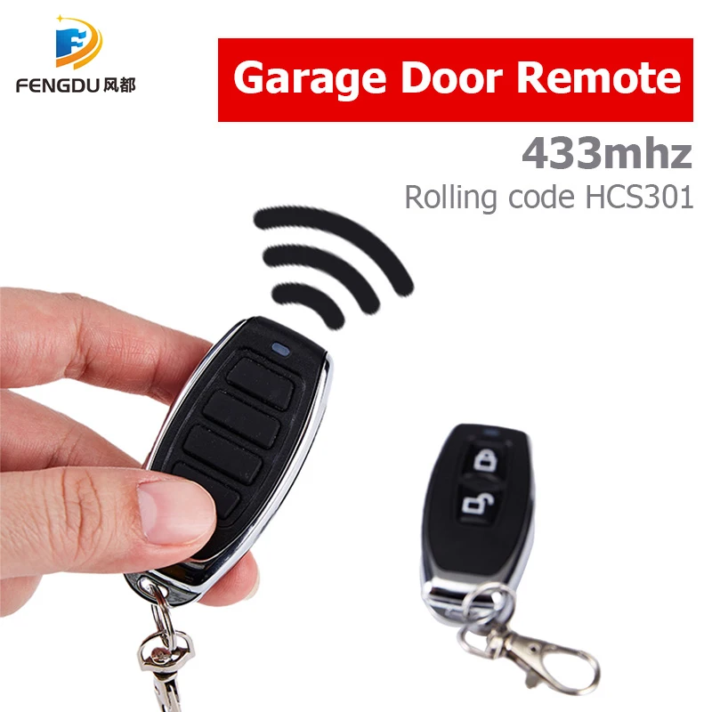 433.92Mhz RF Remote Control 10PCS Wireless HCS301 Rolling Code 2/4 Button Transmitter for Garage Door Opener Gate Remote Control