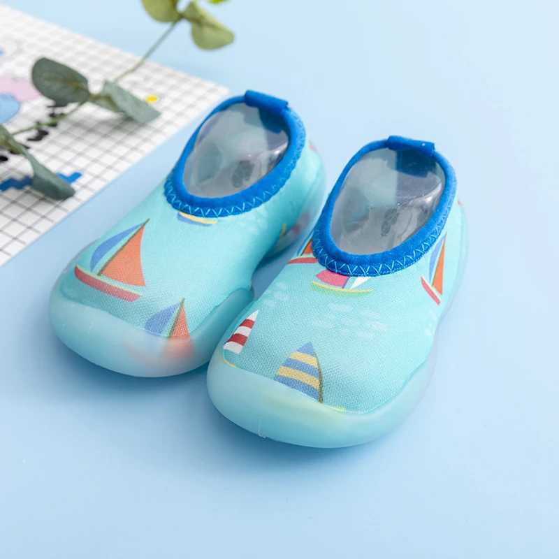 Kids Lightweight Summer Sneakers Swimming Beach Shoes Water Sports Shoes 1-3Y Baby Girls Boys Candy Color Non-Slip Floor Shoes