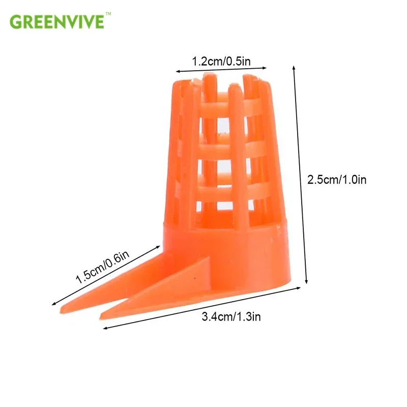 30Pcs Bee Queen Cell Cover Cap Protector Queen Bee Cage Cap Protective Bee Queen Cage Beehives Breeding Beekeeping Tools