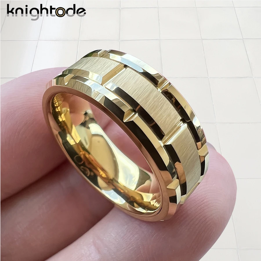 3 Colors Choose Tungsten Carbide Combination Ring Mens Womens Wedding Band Polished Brushed Comfort Fit