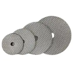 Tampons de polissage diamantés galvanisés, disque de ponçage, tampon de polissage à la main, disque de meulage pour verre, granit, marbre, 80mm, 100mm, 125mm, 150mm