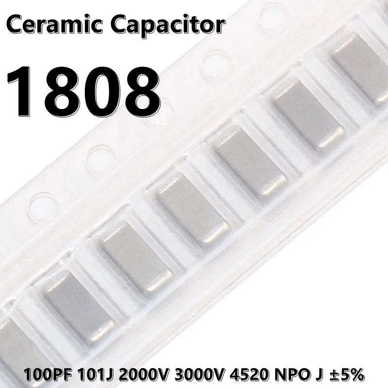 (10 шт.) 1808 100PF 101J 1KV 2000V 3000V 4520 NPO J ± 5% 4520 SMD керамический конденсатор