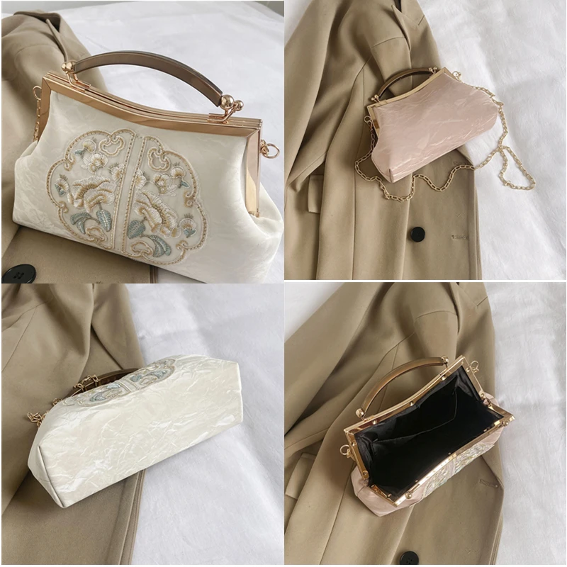 Luxury Evening Clutch Bag For Women Bride Wedding Clutch  Chain Vintage Shoulder Crossbody Bags Party Handbag Daily use Purse