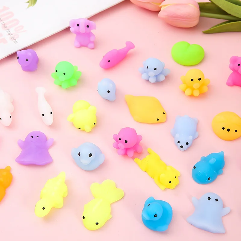 

Kawaii Squishies Mochi Anima мягкие игрушки для детей антистрессовый мяч сжимаемые вечерние сувениры игрушки для снятия стресса на день рождения, 20 шт.