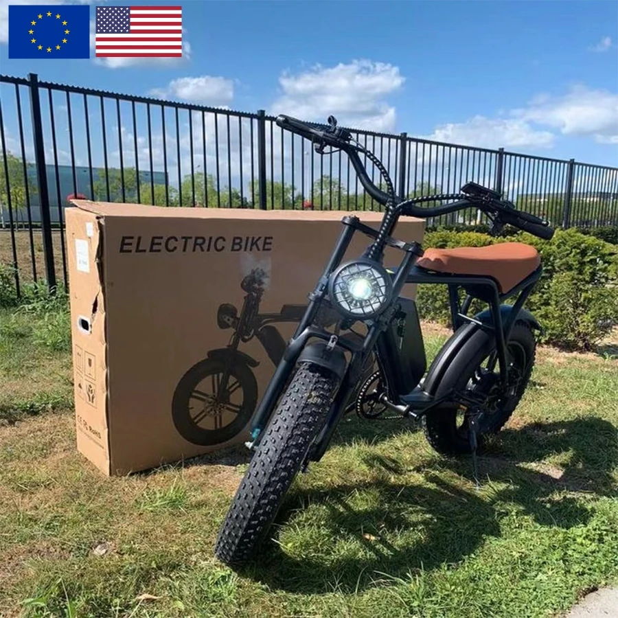 Eu warehouse stock electric mountain bike full suspension 20 x 4.0 fat bike 48V 15AH 9 Speed electric MTB 1000w fatbike