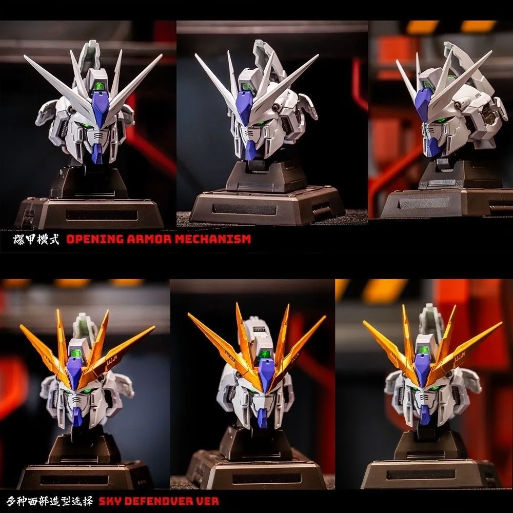 ชุดประกอบโมเดลหุ่นยนต์ 1/100 มินเนอร์วา ซีรีส์ Mechanical Myth รุ่น PINGTIANHAINIU ชุดแกะสลักหัว สำหรับ RX-93 V Hi-v Sky Defender พร้อมไฟ LED ของขวัญ