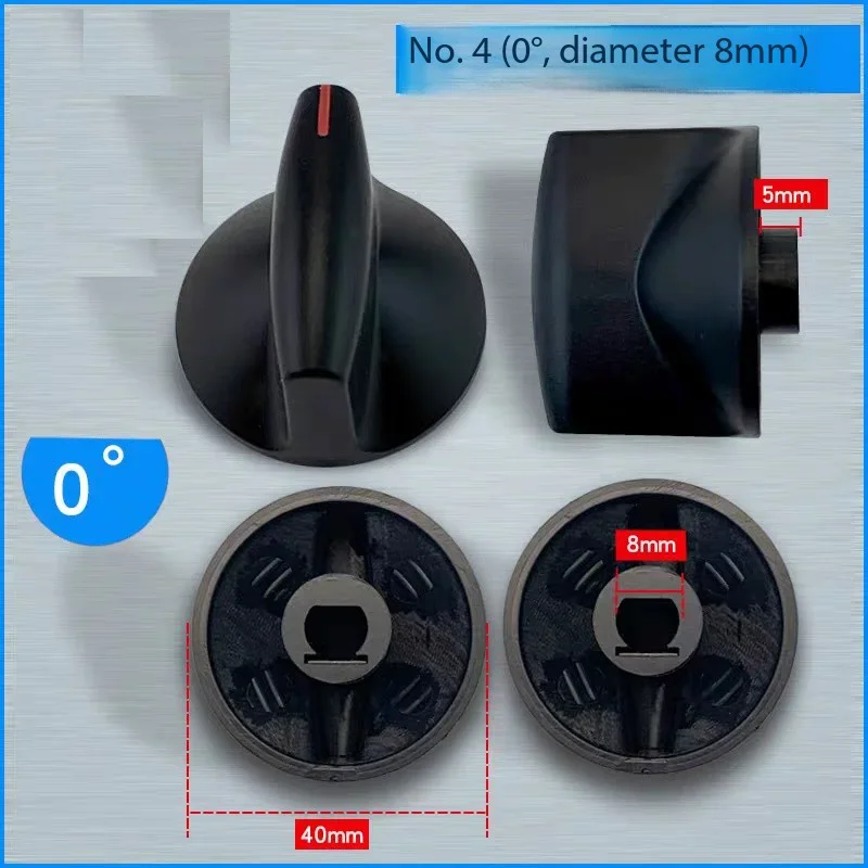 WZ-2pcs  gas stove ignition switch plastic knob aperture 8mm knob stove accessories universal anti-zero degree