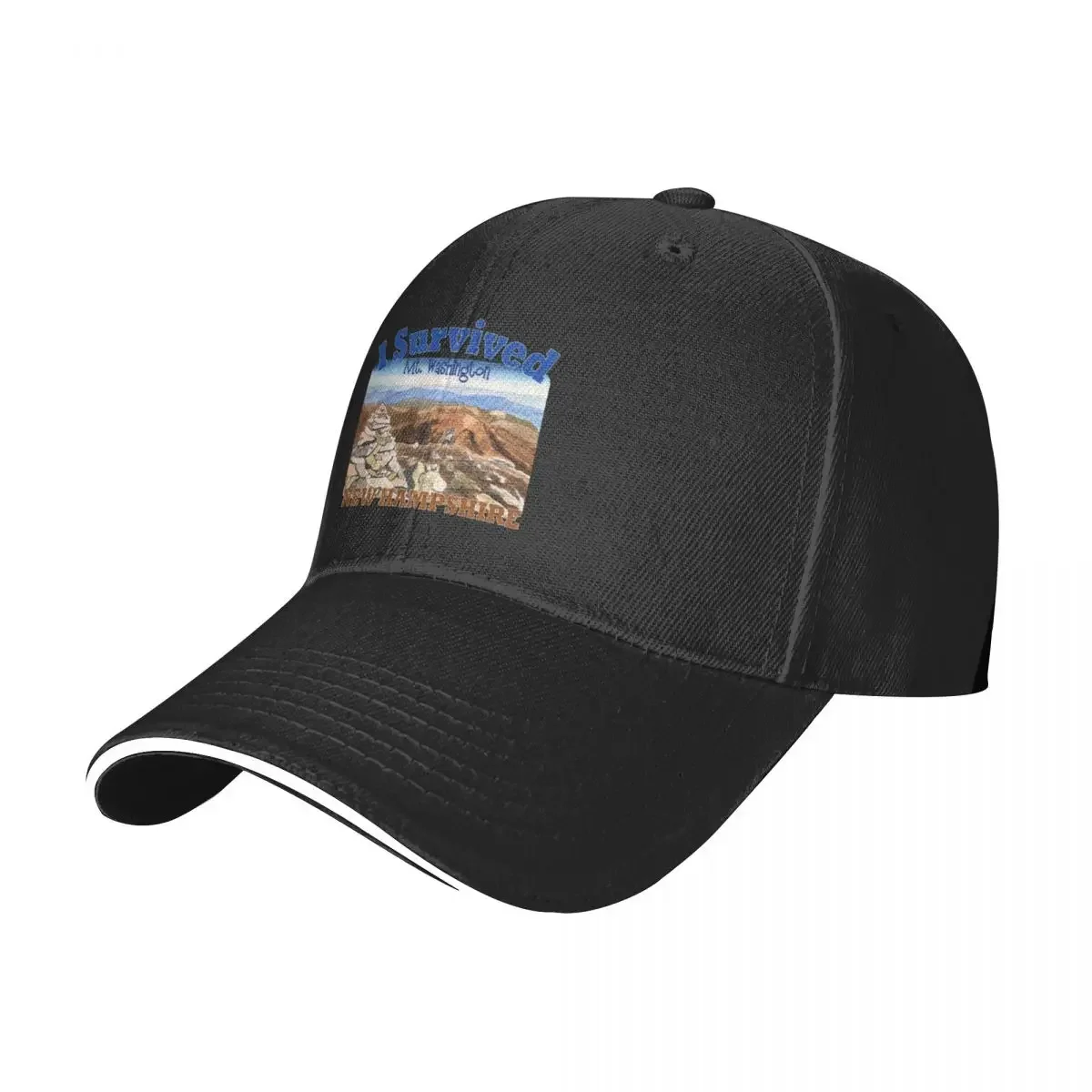 I Survived Mt. Washington, New Hampshire Baseball Cap Hood Golf Hat Man Wild Ball Hat Hat Man For The Sun Woman Men's