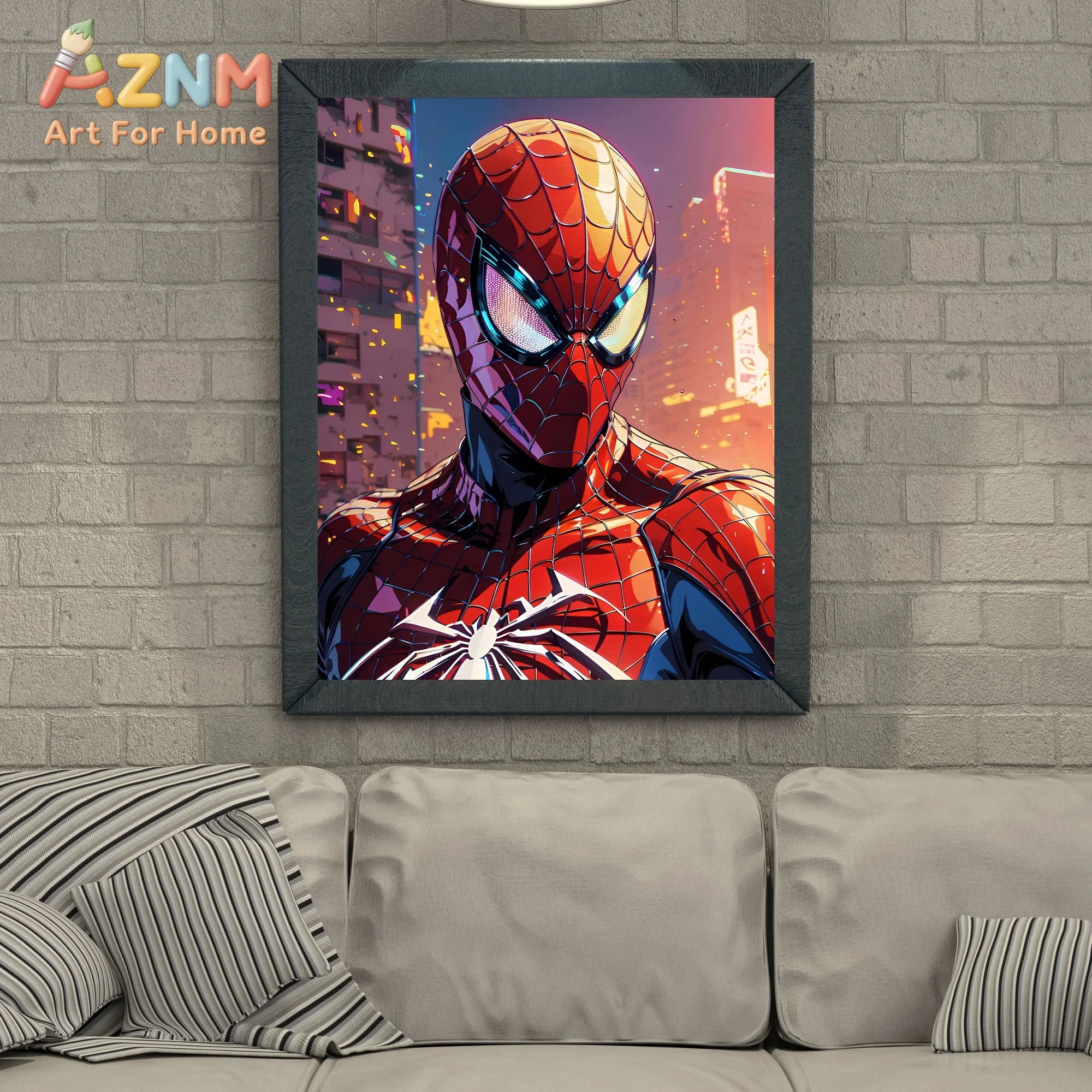 Spider-man Art Print, Superhero Wall Decor, Comic Book Poster - view 4
