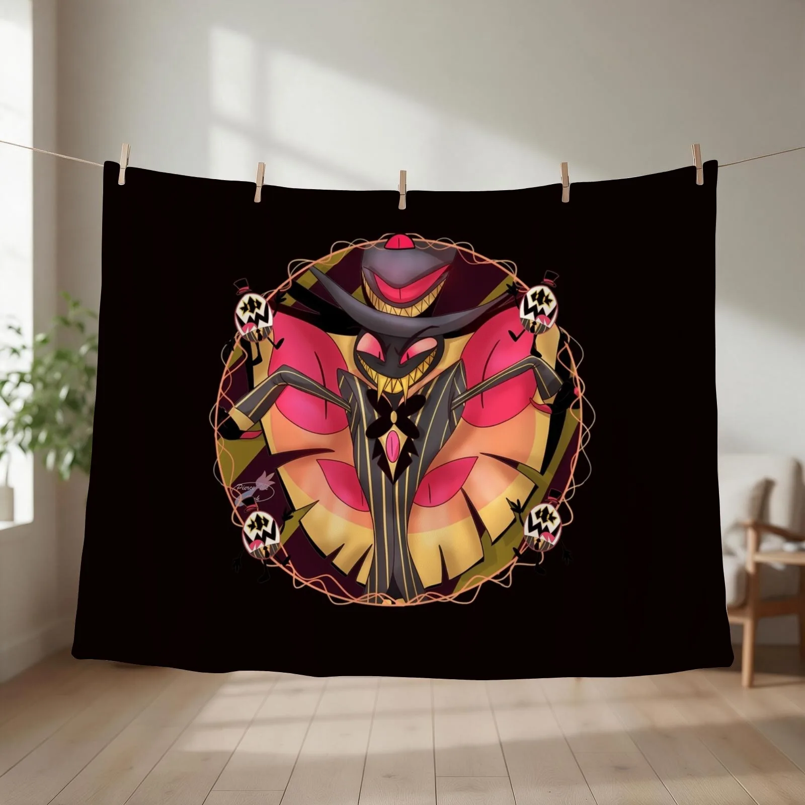 Sir Pentious Throw Blanket couch cozy soft plush fuzzy picnic outdoor blanket