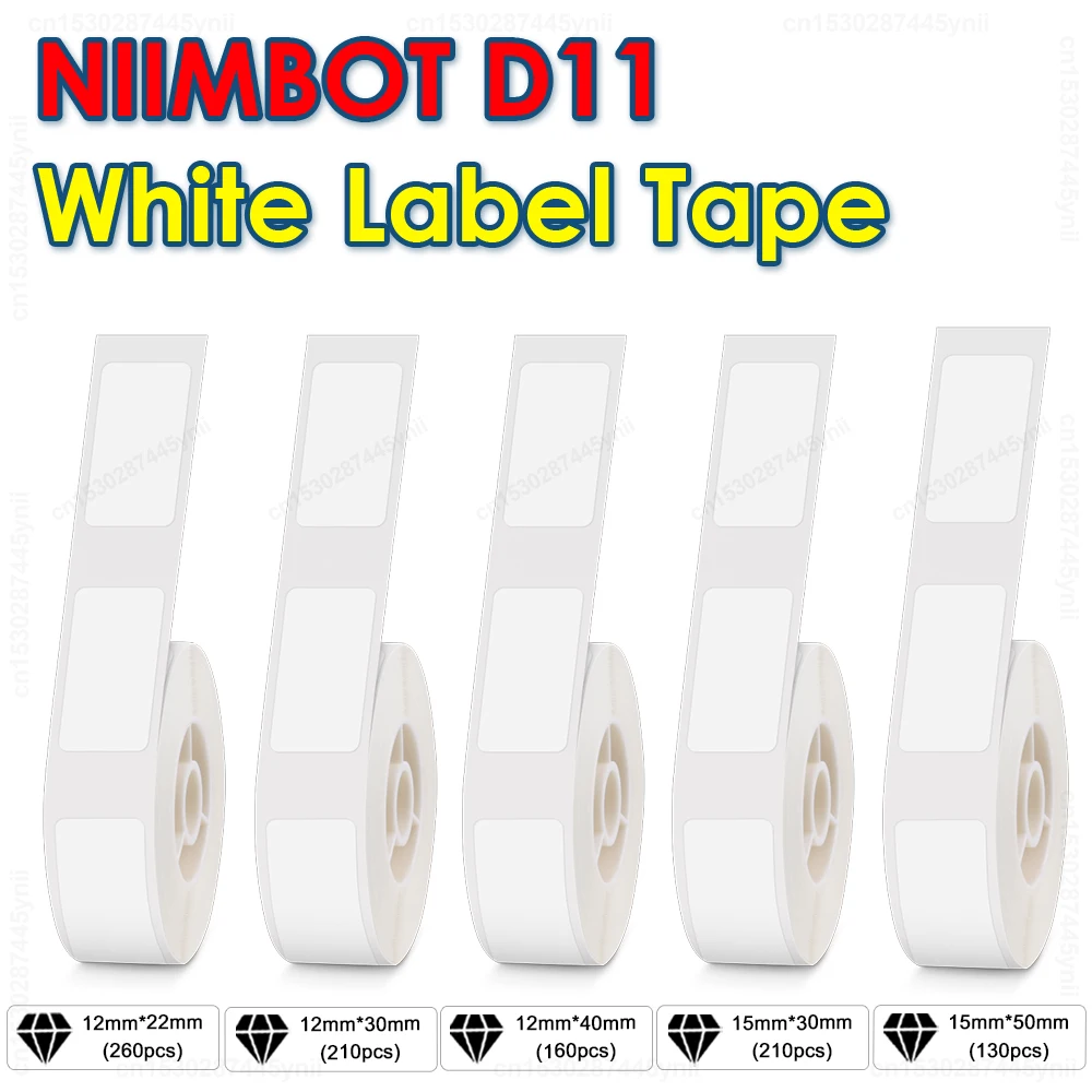 Niimbot D11 D110 Label Paper D11 Label Sticker self-adhesive Waterproof Anti-Oil D11 Labels for Niimbot D110 D110 Label Printer