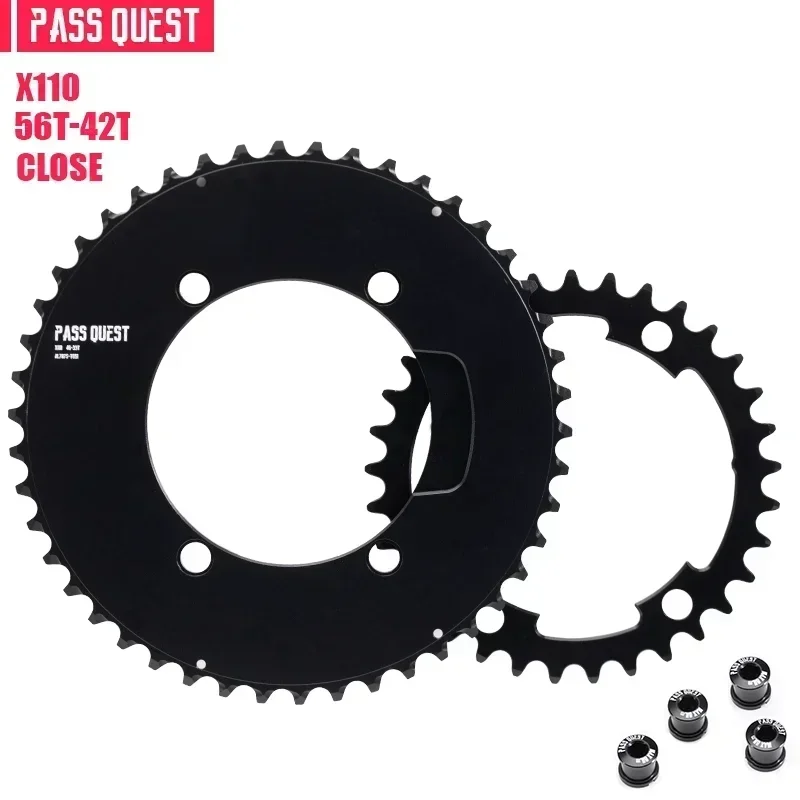 PASS QUEST 110 bcd Kettingblad kettingwiel voor Shimano 105 5800 6800 DA9000 Racefiets kettingblad 48/35 T 50/34 T 52/36 T 53/39 T 54/40 T