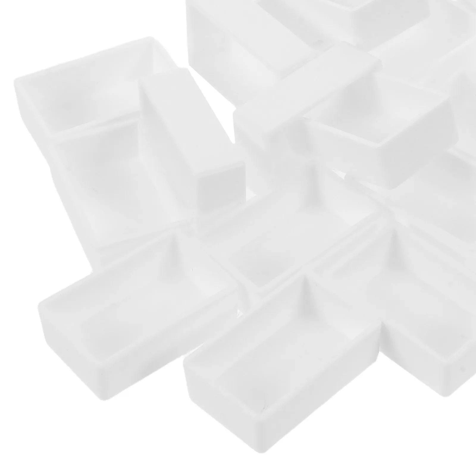50Pcs Watercolor Palette Pan Mini Portable Plastic Paint Tray for Travel Painting Mixing Palette Watercolor Paint Storage Box