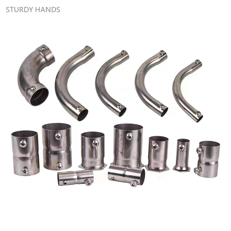 

5pcs 304 Stainless Steel Wire Pipe Fittings Hardware Accessories Metal Pipes Comb Elbow Fastener Pipe Fittings