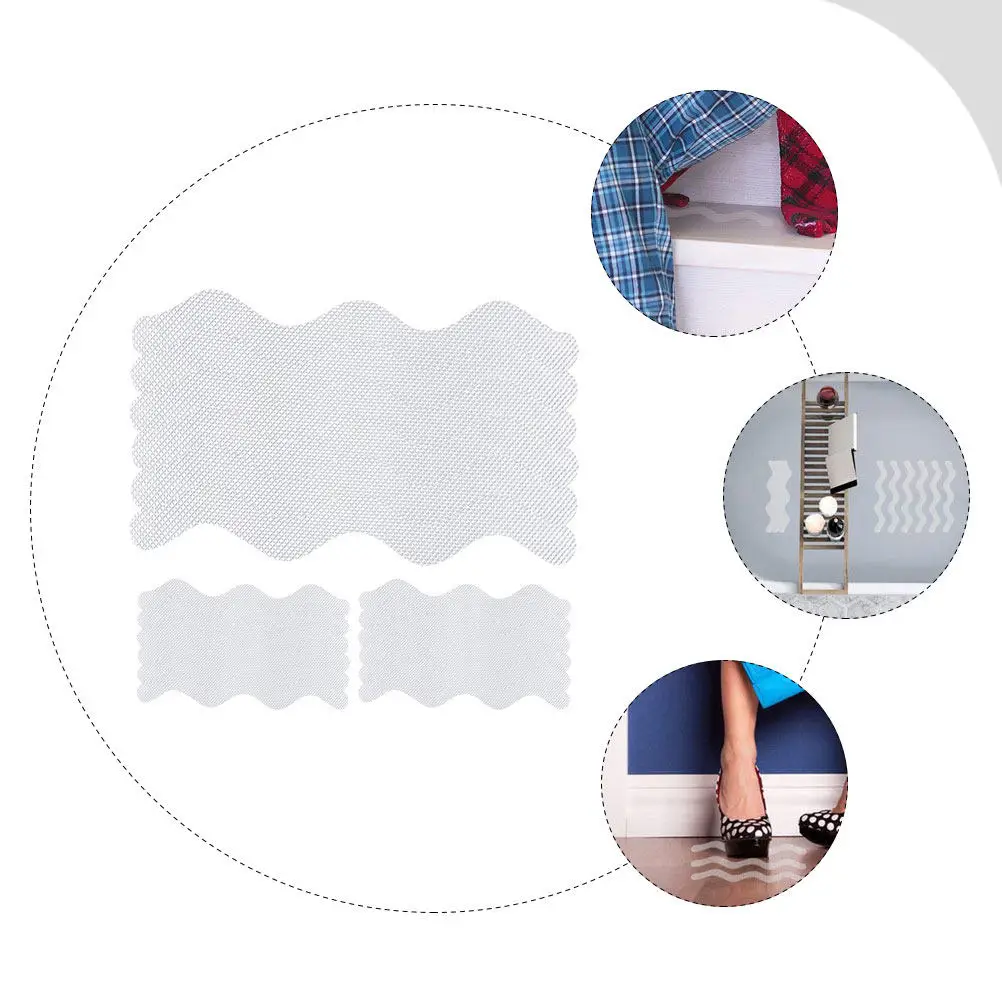 

18 шт. S-образные нескользящие наклейки для пола: для ванной, кухни, бассейна, балкона, водонепроницаемые, износостойкие, самоклеящиеся, для душа