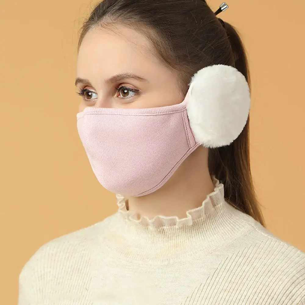 في الهواء الطلق بسيط ركوب الغبار واقية الأذن دفئا يندبروف إيرفلاب التفاف 2in1 غطاء للأذنين قناع الشتاء القماش اكسسوارات الرجال النساء قناع