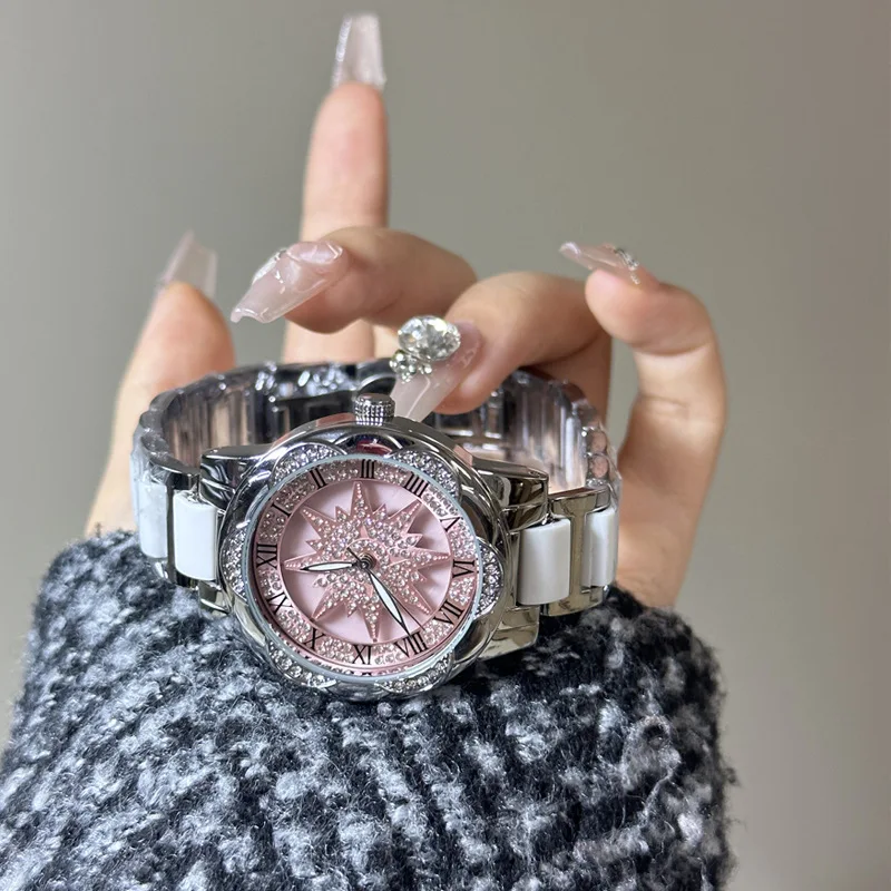 Orologio da polso in ceramica Orologi al quarzo da donna Orologio di moda di bellezza Orologio Drop Shipping