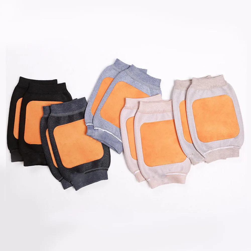 2PCS Winter Warme Unterstützung Knie Pad Baumwolle Gestrickte Beinlinge Für Frauen Männer Coldproof Warme Hohe Kniescheibe Knie Protector alle Saison