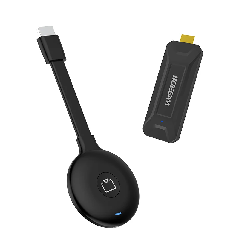 Kit de Compartición de Pantalla Inalámbrica Sin Necesidad de Software, Receptor y Transmisor, Adaptador de Pantalla WiFi 5G para Windows, Mac y Android