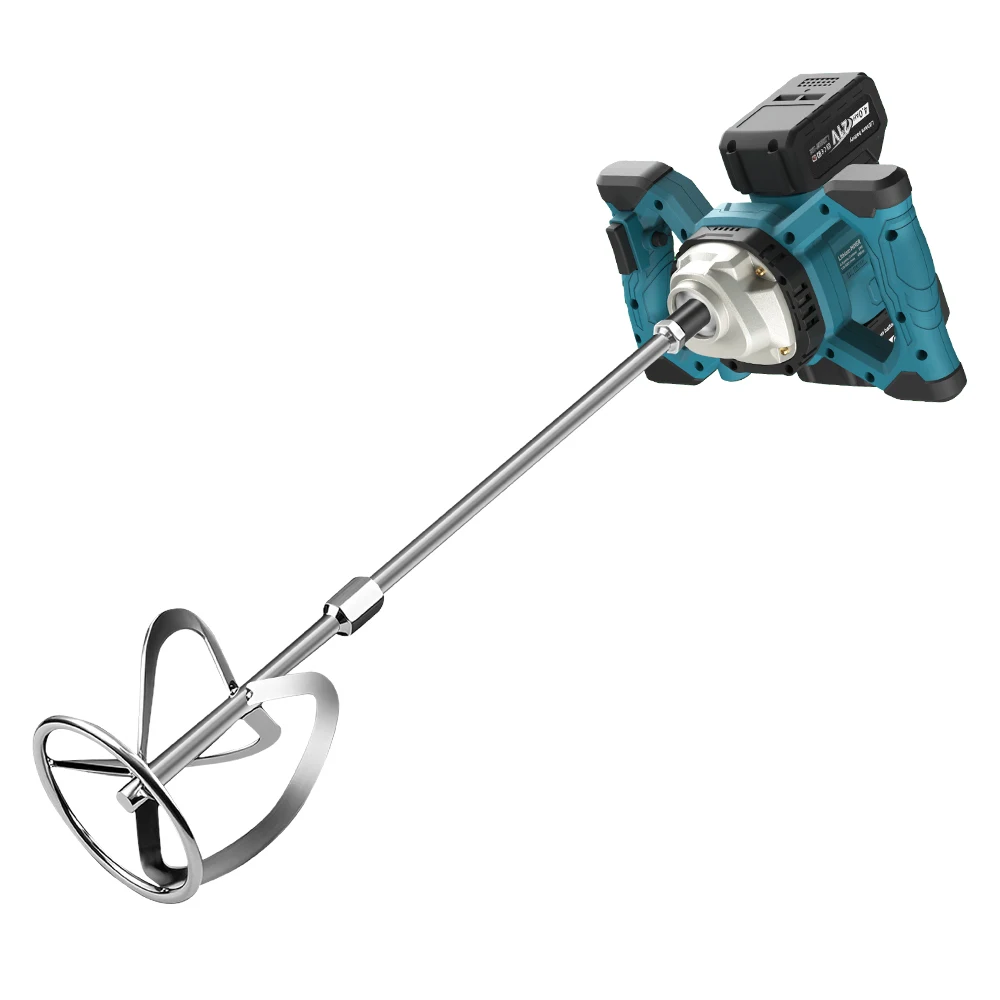 1700 واط يده آلة خلط الخرسانة اللاسلكية مجداف خلاط قابل للتعديل 6 سرعة مزيج كهربائي اثارة أداة لماكيتا 18 فولت