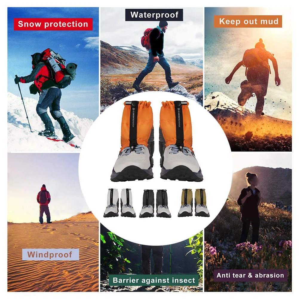 

Waterproof Trail Low Gaiters Slip-resistant Elasticity Shoe Gaiters Cover For Running Hiking Backpacking Running Snow Walking