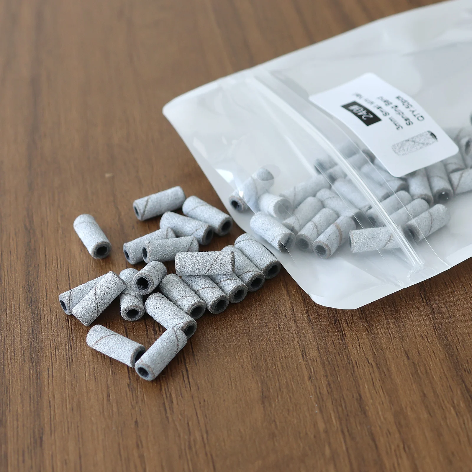 HYTOOS 3mm 미니 지브라 샌딩 밴드 (만드렐 없음) 전동 네일 드릴 비트 액세서리 젤 제거 네일 케어 광택 도구