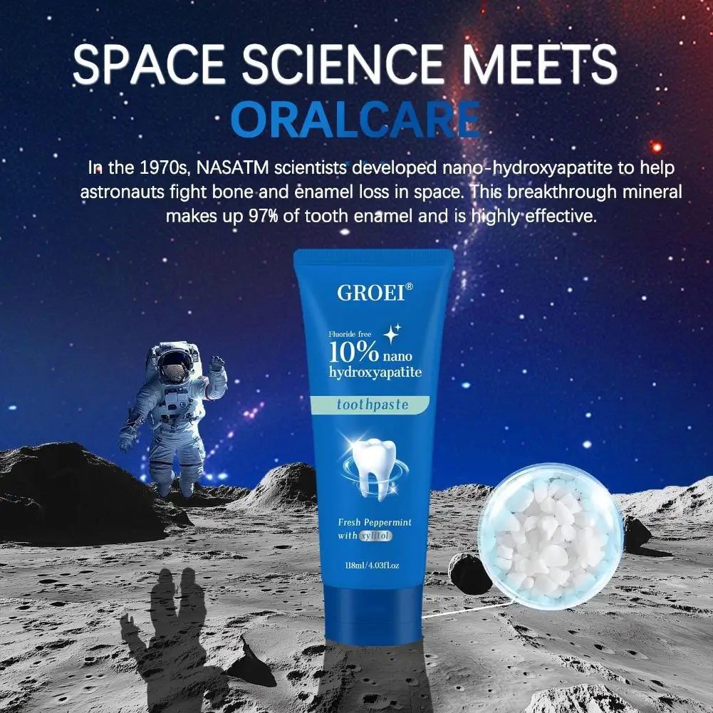 

Hydroxyapatite Toothpaste Refresh Prevent Dental Cavities Stain Removal Smoke Coffee Tea Stains Sensitive Teeth Oral Hygiene