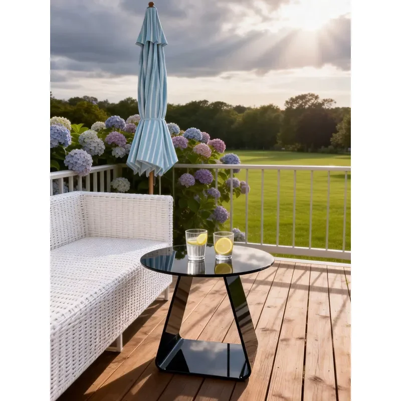 Nordic Style Acrylic Coffee Side Table Creative Living Room Furniture Decoration Independent Storage Rack Modern Design