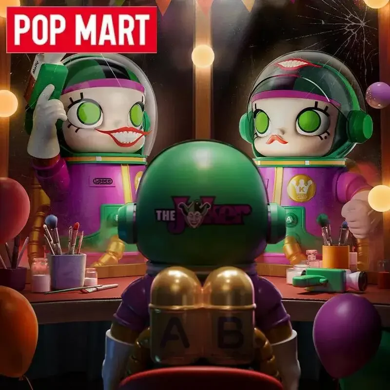 POP MART Mega Space Molly Joker 400% Series Original Blind Box Guess Bag Toys Ornaments Mystery Box Desktop Figurines Home Decor