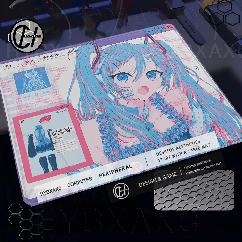 Japanese Girls Mouse Pad Multiple sizes Large Square Computer Office Game Table Mats W-Wallhack SP-005 Rubber Anti-slip Mousepad