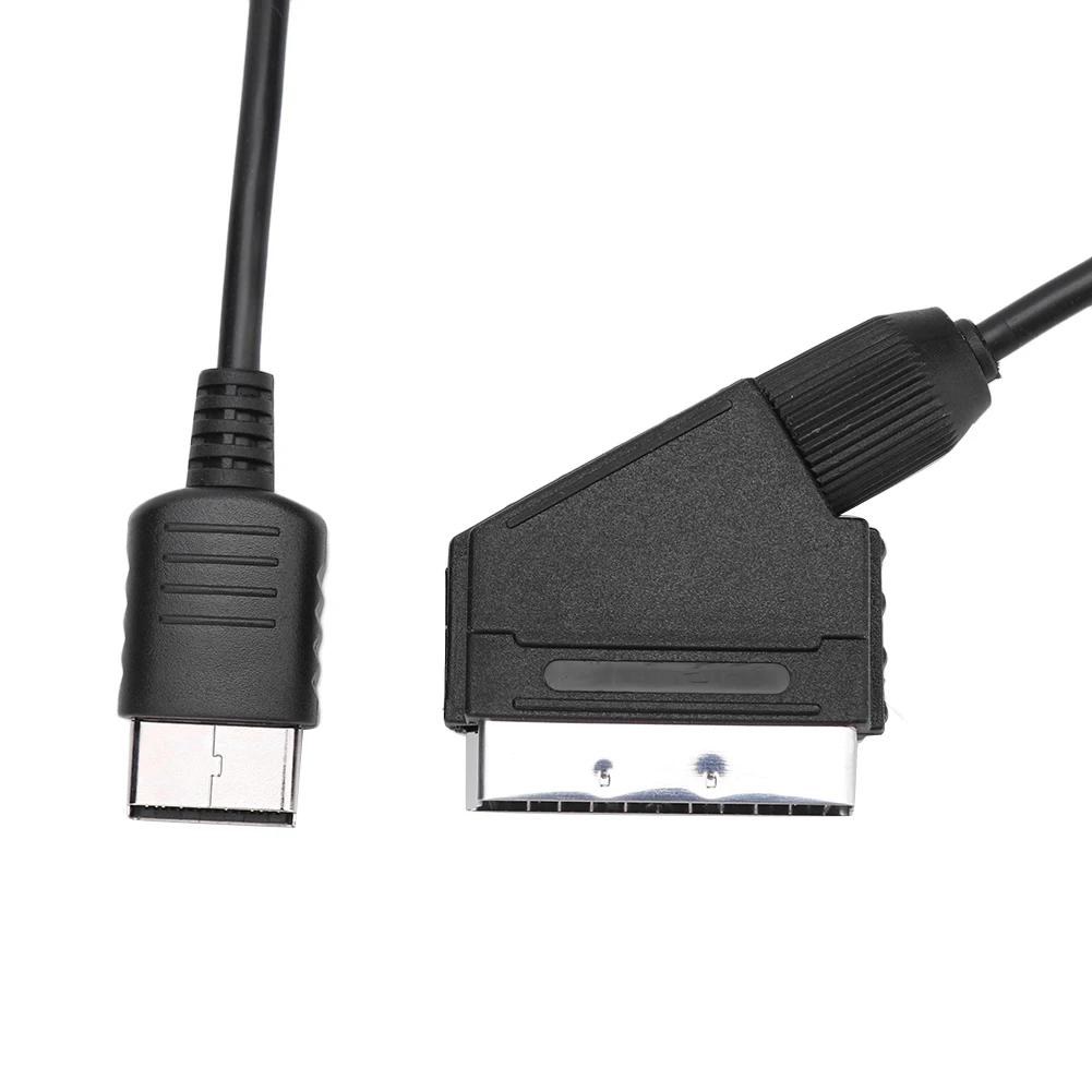 RGB Scart Cable1.8m SCART Cable TV AV Lead Real RGB Scart Cable Game replace connect cable 6ft for SEGA Dreamcast DC