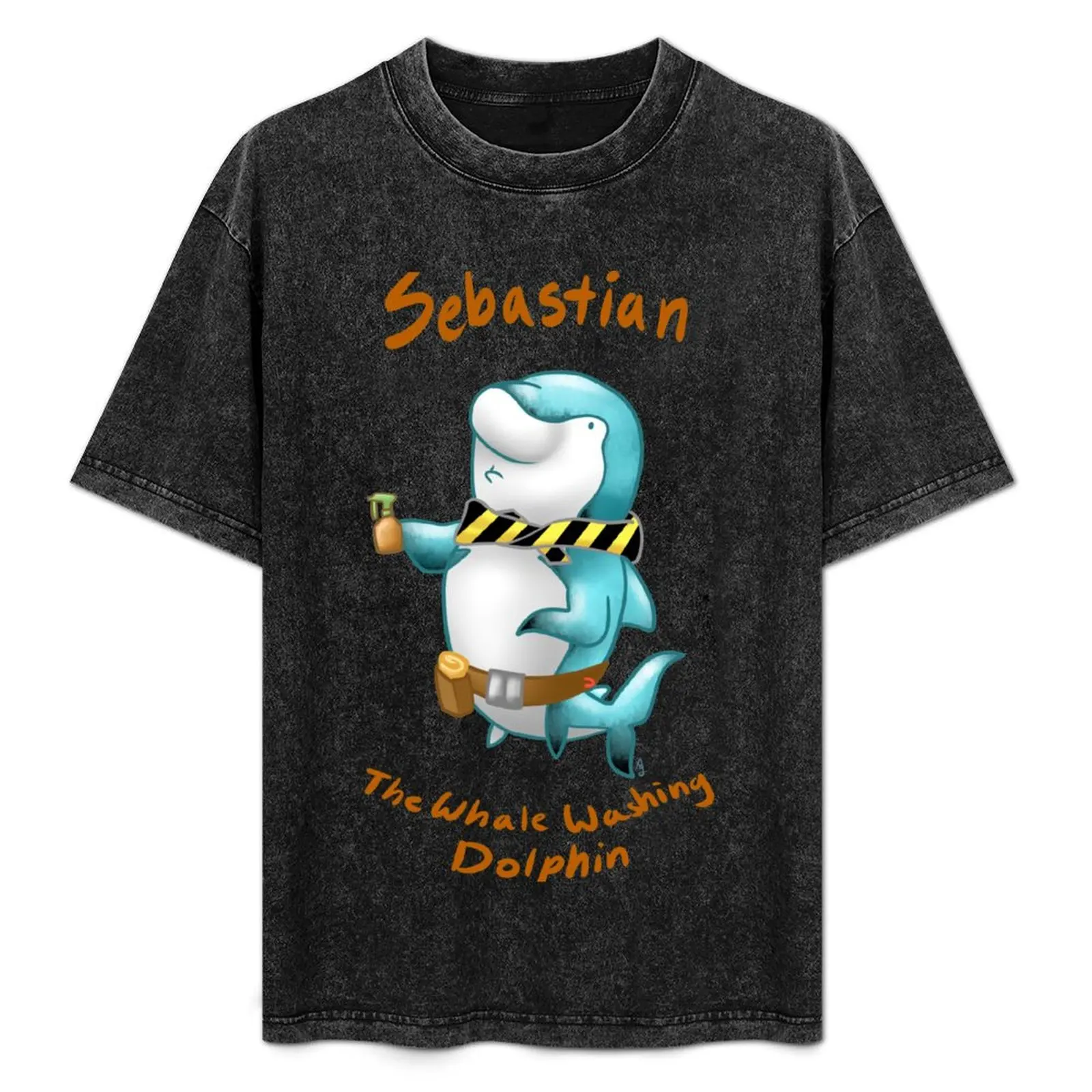 

Sebastian the Whale Washing Dolphin T-Shirt Summer Festival T-Shirt