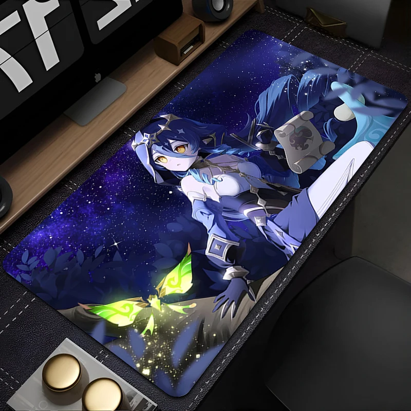 Layla Genshin Impact Mouse Pad Gaming Laptop Sexy Anime Keyboard Rug Desk Mat PC Accessories Desk Protector Mat Anime Mousepad