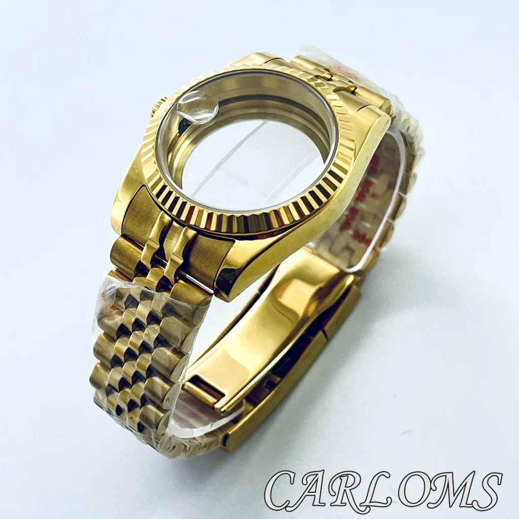 Top Watch Parts Gold 36mm 40mm ETA2824 PT5000 NH34 NH35 NH36 NH70 NH72 4R35 Watch Case With Sapphire Glass 10ATM Waterproof