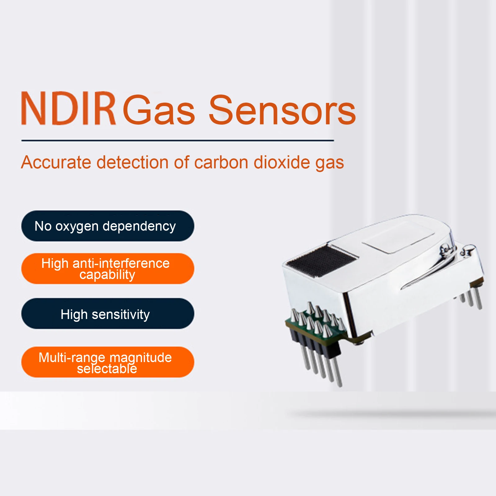 

Инфракрасный модуль датчика углекислого газа, инструменты, аксессуары для контроля качества воздуха, датчик концентрации углекислого газа CO2